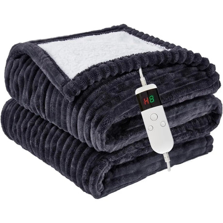 Heated Blanket - Premium Electric Throw for Fast Warmth and Comfort - electric heated blanket - Hurbane Home