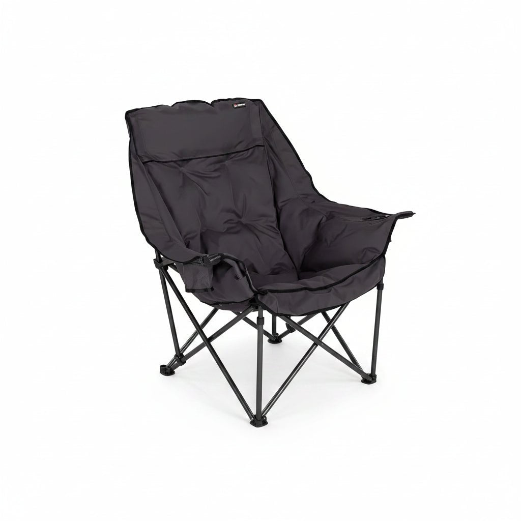 Heavy Duty Camping Chair - 400 lbs Capacity, Foldable, Portable Outdoor Seating - Folding Camping Chair - Hurbane Home