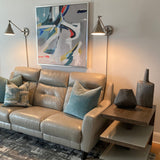 Adjustable Swing-Arm Wall Sconce with Conical Metal Shade, UL Listed