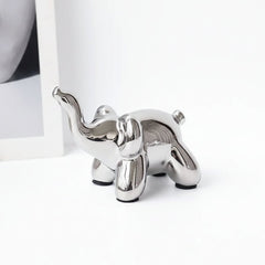 Home Decor Items - Balloon Dog Statue: Small Shelf Decor & Living Room Art - Ceramic Animal Sculptures - Hurbane Home