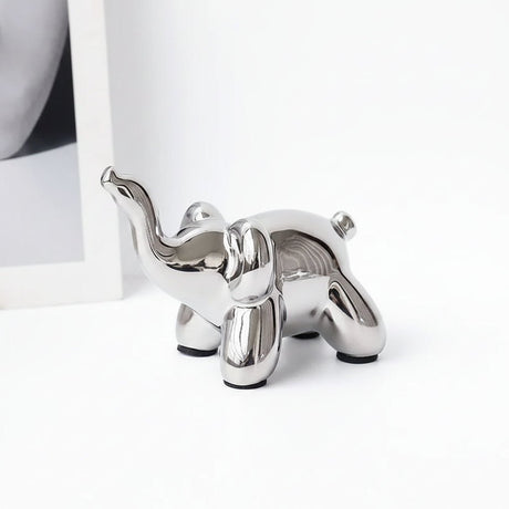 Home Decor Items - Balloon Dog Statue: Small Shelf Decor & Living Room Art - Ceramic Animal Sculptures - Hurbane Home