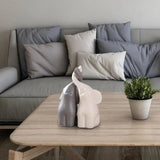 Home Decor Items - Unique Elephant Figurines for Living Room Display - Ceramic Animal Sculptures - Hurbane Home