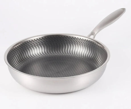 Honeycomb Non Stick Pan – 316L Stainless Steel Induction Frying Pan - Hurbane Home