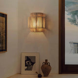 Elenorra Sakura Wall Lamp Rope 10in x 9in Warm Light