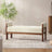 Indoor Cushioned Bench - Elegant Upholstered Design for Bedroom Seating Comfort - upholstered bedroom bench - Hurbane Home