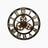 Industrial Gear Wall Clock – Vintage Bamboo Wood Quartz Timepiece - Hurbane Home
