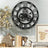 Industrial Gear Wall Clock – Vintage Bamboo Wood Quartz Timepiece - Hurbane Home