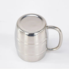 Insulated Beer Mug – Double - Wall Stainless Steel Mug with Handle - Hurbane Home