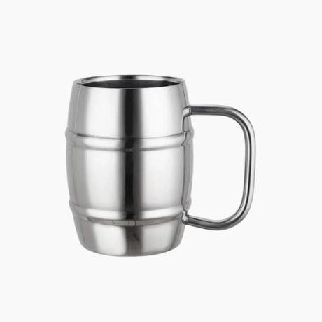 Insulated Beer Mug – Double - Wall Stainless Steel Mug with Handle - Hurbane Home