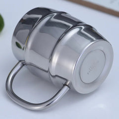 Insulated Beer Mug – Double - Wall Stainless Steel Mug with Handle - Hurbane Home
