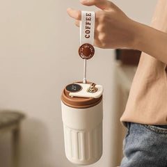 Insulated Coffee Cup – Smart Temperature Display 316 Stainless Steel Mug - Hurbane Home