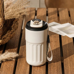 Insulated Coffee Cup – Smart Temperature Display 316 Stainless Steel Mug - Hurbane Home