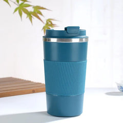 Insulated Travel Coffee Cup – Leakproof Stainless Steel Mug for Cars - Hurbane Home