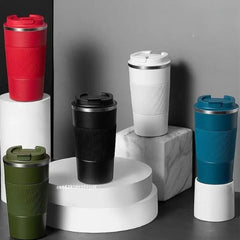 Insulated Travel Coffee Cup – Leakproof Stainless Steel Mug for Cars - Hurbane Home