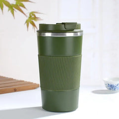 Insulated Travel Coffee Cup – Leakproof Stainless Steel Mug for Cars - Hurbane Home