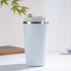 Insulated Travel Coffee Cup – Leakproof Stainless Steel Mug for Cars - Hurbane Home