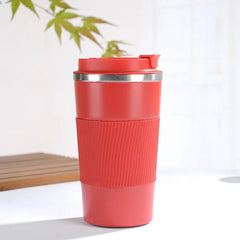 Insulated Travel Coffee Cup – Leakproof Stainless Steel Mug for Cars - Hurbane Home