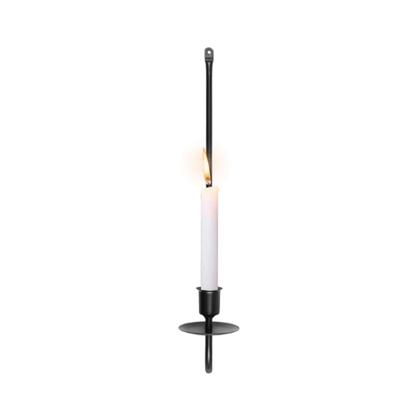 Iron Wall Candle Holder - Elegant Single Arm Metal Decor for Home Decor - Wall candle holder - Hurbane Home