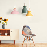 Colour swatch view of the pendant shades in seven soft finish options
