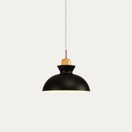 Pendant light shown with E27 bulb fitting and adjustable hanging cord