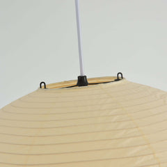 Japanese paper lantern pendant with a spherical washi paper shade, view 26