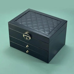 Jewelry Box Drawer Pulls - Elegant Multi - Drawer Organizer for Secure Storage - Jewelry Organizer Box - Hurbane Home