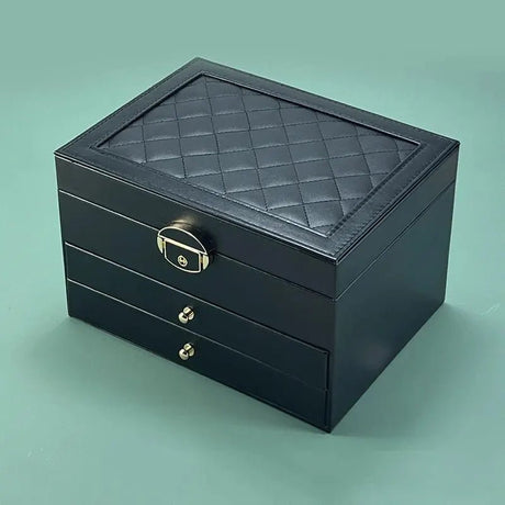 Jewelry Box Drawer Pulls - Elegant Multi - Drawer Organizer for Secure Storage - Jewelry Organizer Box - Hurbane Home