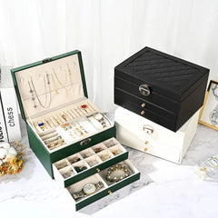 Jewelry Box Drawer Pulls - Elegant Multi - Drawer Organizer for Secure Storage - Jewelry Organizer Box - Hurbane Home