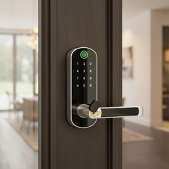 Keyless Door Lock - Smart Fingerprint Touchscreen Aluminum Alloy Handle