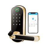 Keyless Door Lock - Smart Fingerprint Touchscreen Aluminum Alloy Handle - Fingerprint Door Lock - Hurbane Home