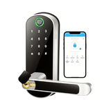 Keyless Door Lock - Smart Fingerprint Touchscreen Aluminum Alloy Handle - Fingerprint Door Lock - Hurbane Home