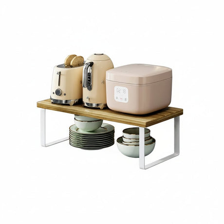 Kitchen Counter Organizer Rack - Space - Saving Spice & Storage Solution - Kitchen Countertop Organizer - Hurbane Home