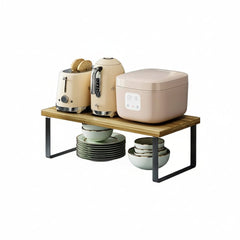 Kitchen Counter Organizer Rack - Space - Saving Spice & Storage Solution - Kitchen Countertop Organizer - Hurbane Home