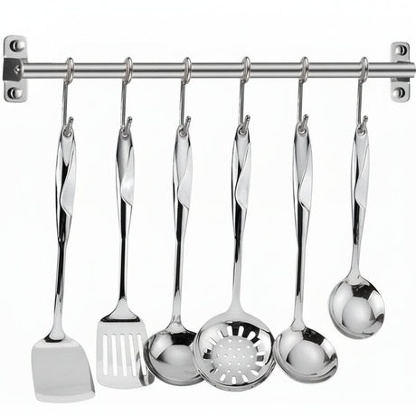 Kitchen Utensils Set - Stainless Steel Cooking Tools for Versatile Culinary Tasks - Kitchen Tool Set Stainless - Hurbane Home