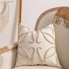 Knitted Pillow Cover - Boho Cable Knit Design for Cozy Home Decor - Boho Pillow Cover - Hurbane Home