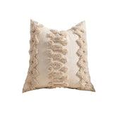 Knitted Pillow Cover - Boho Cable Knit Design for Cozy Home Decor - Boho Pillow Cover - Hurbane Home