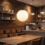 Glass Single-Head Pendant Light - restaurant setting