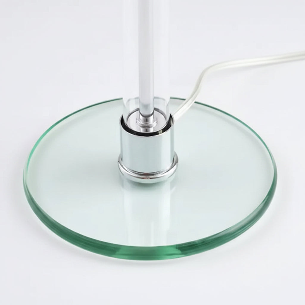 Sleek Bauhaus Glass Table Lamp for Bedside and Desk Decor