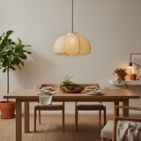 Paper Lantern Pendant Light Ribbed Shade for Dining Rooms