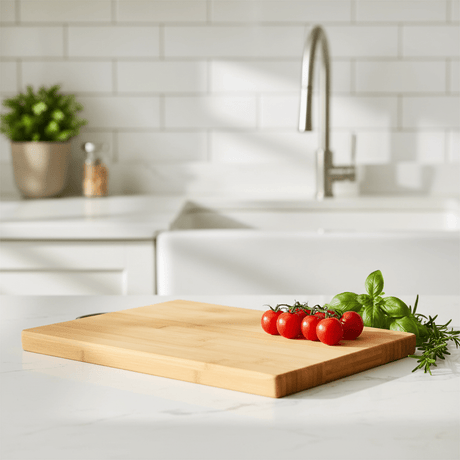 Large Bamboo Cutting Board – Thick Multi-Function Chopping Block - Wood Cutting Boards - Hurbane Home