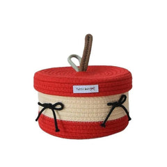 Large Cotton Rope Storage Basket - Durable Woven Fabric for Organizing Home - Wooven Storage Baskets - Hurbane Home