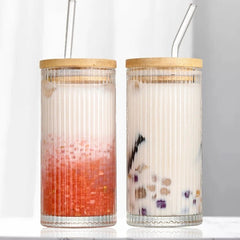Large Iced Coffee Glass - Durable and Elegant Ice Tea Glass for Refreshment - Ice Tea Glass - Hurbane Home