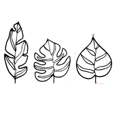 Leaves Metal Wall Art - Large Black Decor for Modern Home Aesthetics - black metal wall art - Hurbane Home