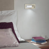 Bedside wall sconce in a copper finish, 7.5 inch width, view 3
