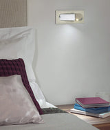 Bedside wall sconce in a copper finish, 7.5 inch width, view 15