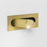 Bronze metal bedside reading sconce with an integrated LED head, view 16
