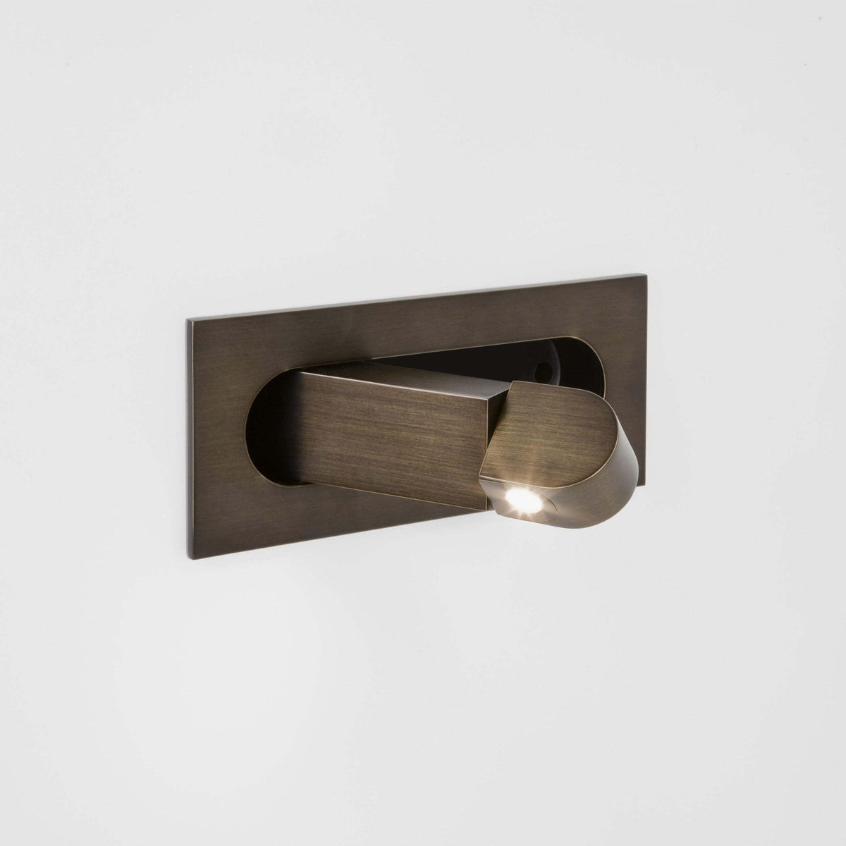 Chrome wall mounted reading light for a bedroom or study, view 17