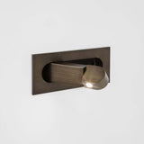 Chrome wall mounted reading light for a bedroom or study, view 17