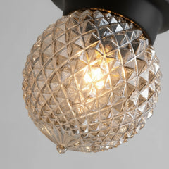 LED ceiling fixture mounting hardware and base detail