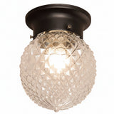 Vintage glass LED ceiling light main view